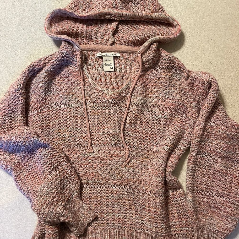 Sweater with Hood, multicolor